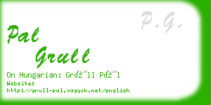 pal grull business card